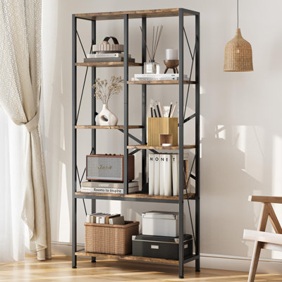 75.69cm H x 59.89cm W Metal Bookcase