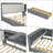 Maximize Space & Style: Full Size Platform Bed with Storage Headboard, Shelves & 2 Drawers-419718028