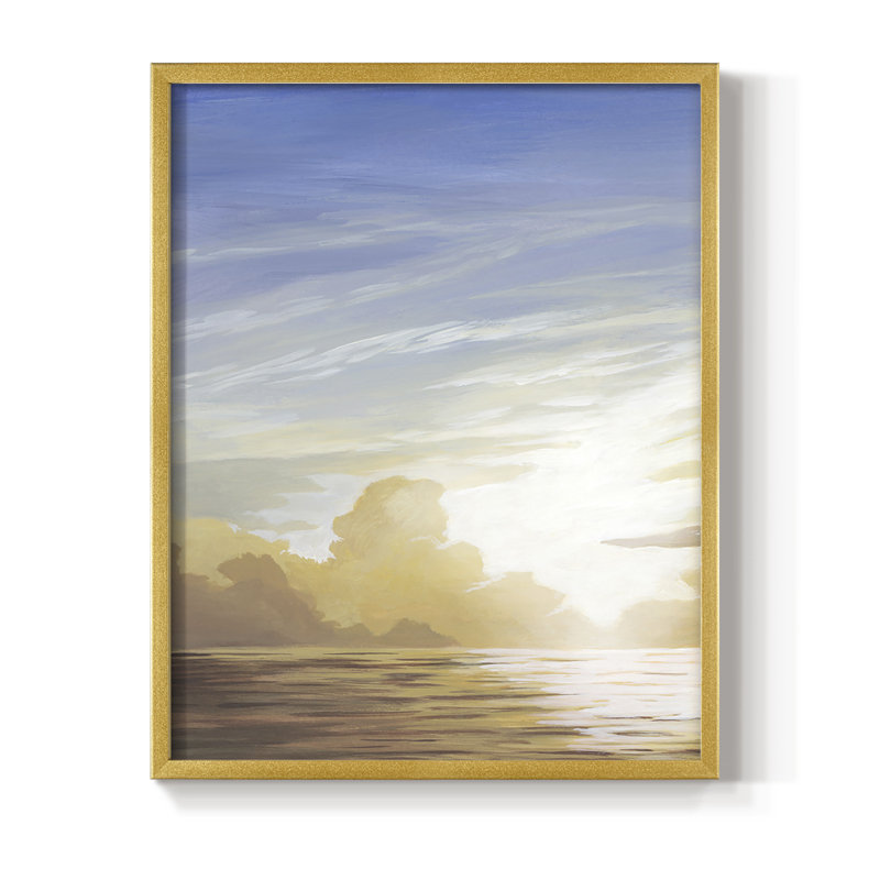 «Luminous Waters I», reproduction encadrée - bois massif, H 28 po x l 22 po