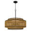 Luminaire suspendu noir mat 5 lumières Teton