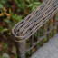 Chaise berçante d'extérieur pivotante avec coussins