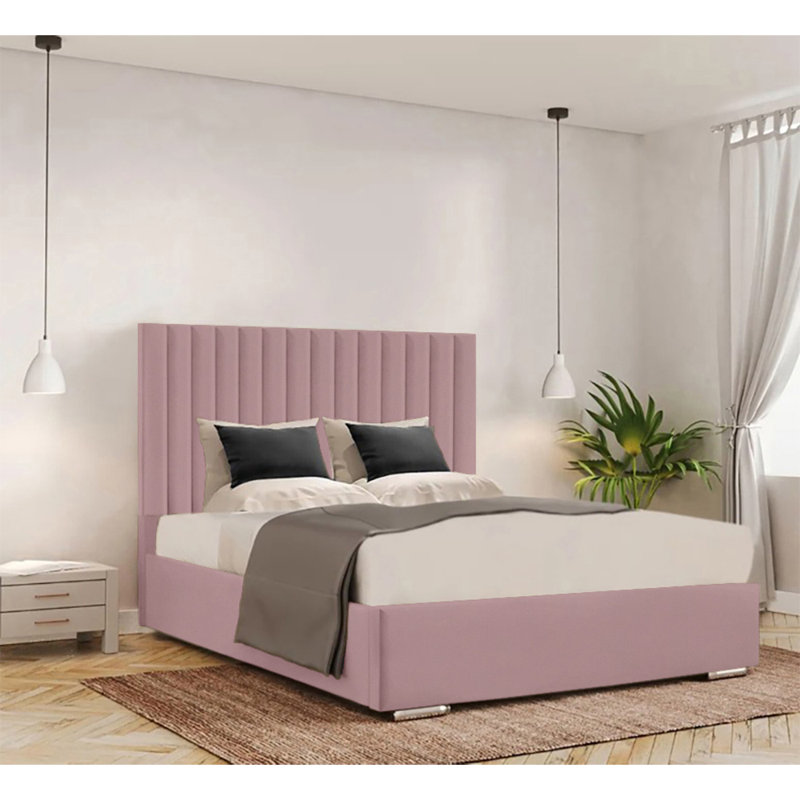 Celetha Bed Frame, Lilac, Small Double (4')