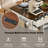 K&K 52" Fluted Kitchen Island with Drop Leaf, Power Outlet,  Kitchen Storage Cart with Adjustable Shelves, 2 Doors and 2 Drawers, Rolling Island Table with Faux Marble Top for Kitchen-313232719