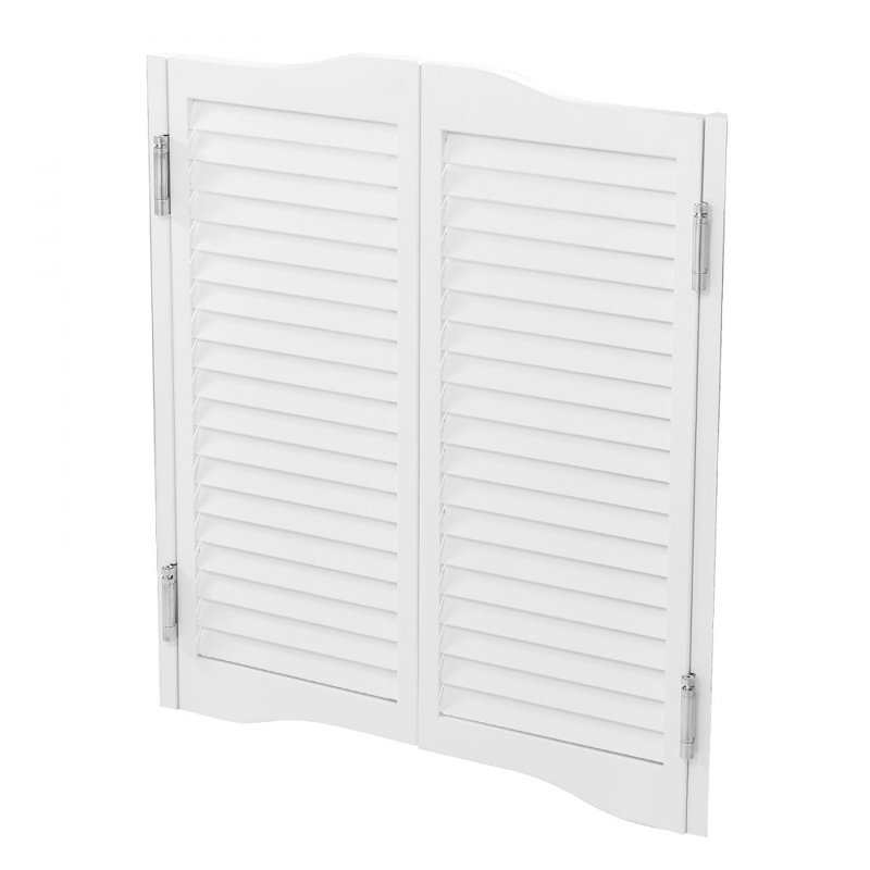 Saloon Swinging Doors Arched Top Pine Wood with Hinges White