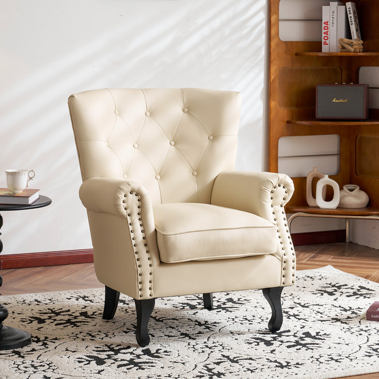 Faux Leather Wingback Dining Chair Canada Diavion 24