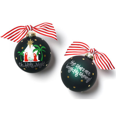 Ornement boule de verre night sainte