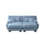 Canapé-lit Cloud Couch pour salon, canapé 2 places en chenille avec 2 coussins lombaires et 2 coussins décoratifs, canapé rembourré à accoudoirs larges avec 2 repose-pieds, chenille-1125730027