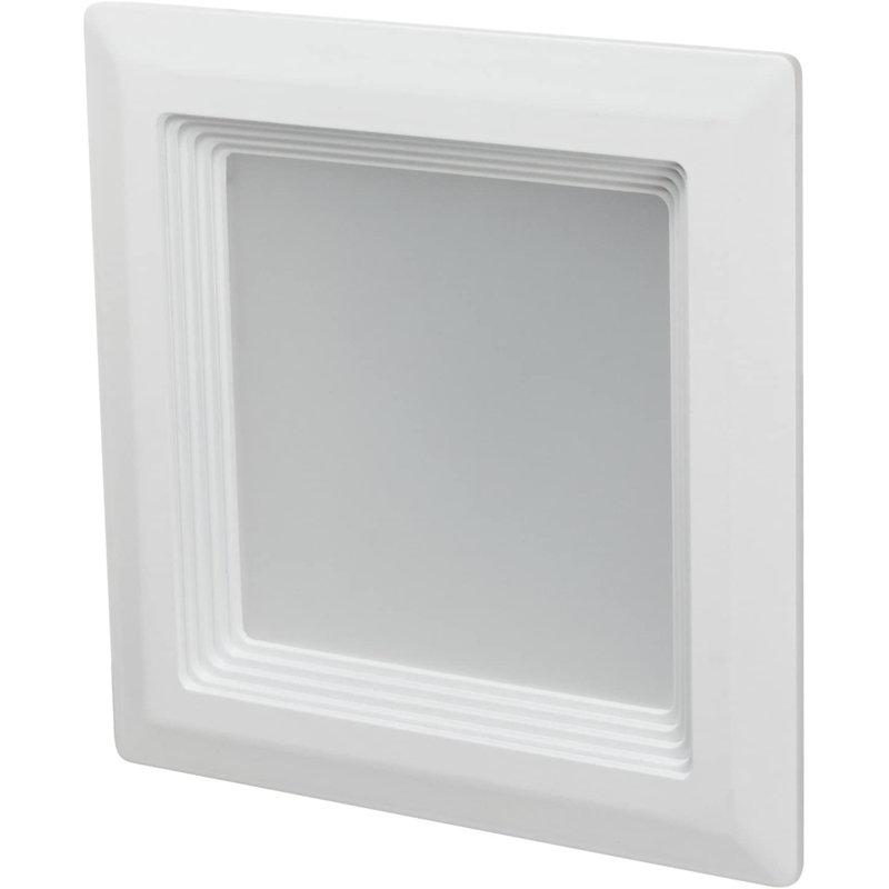 Paquet de 6, 4 po DEL, intensité variable, homologué ETL, finition blanche, éclairage carré vers le bas, blanc froid 4000K