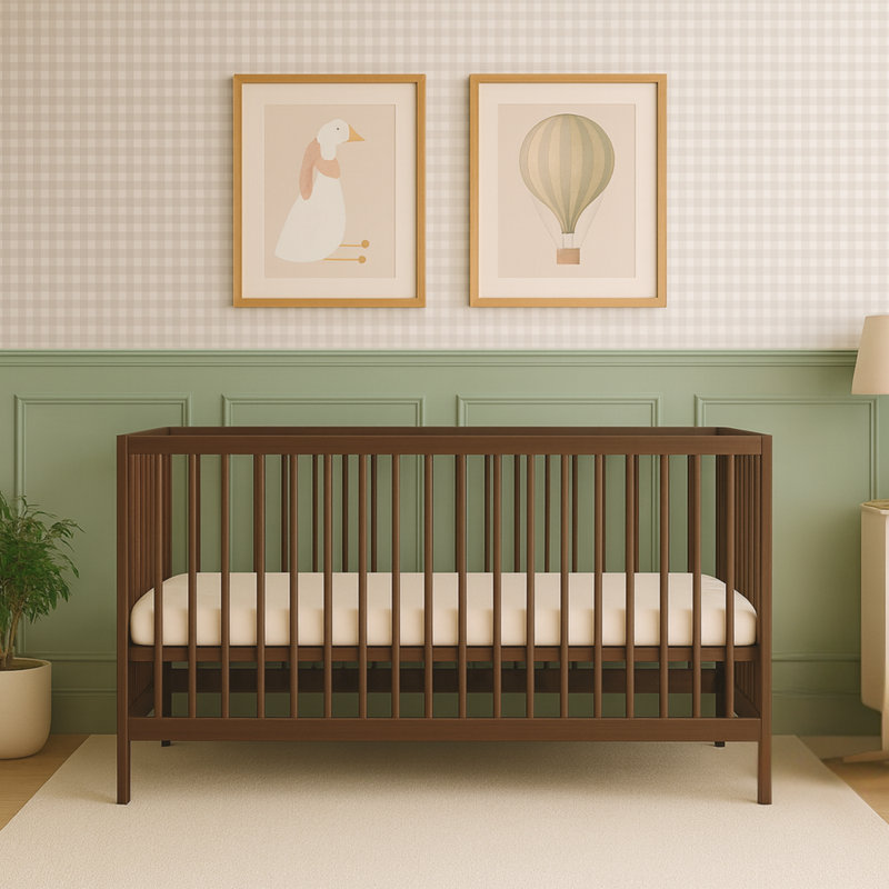 Midi Cot Bed, Walnut