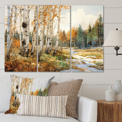 Ensemble d'art mural en bois Birch