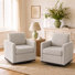 Fauteuil rembourré pivotant
