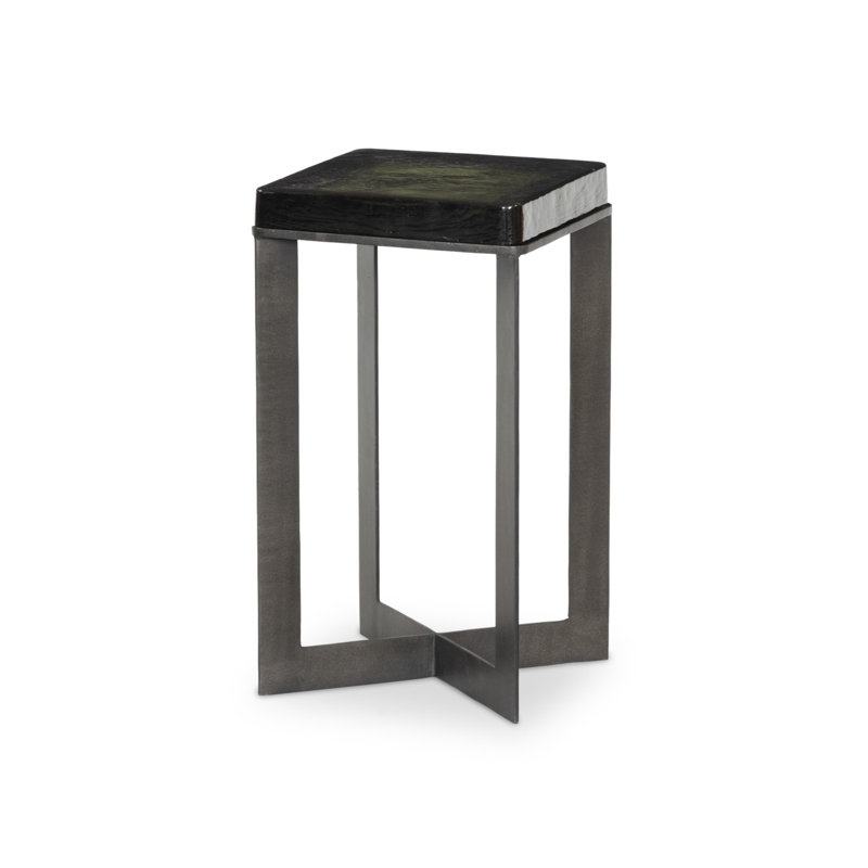 Lennie End Table, Moss, Burnished Charcoal