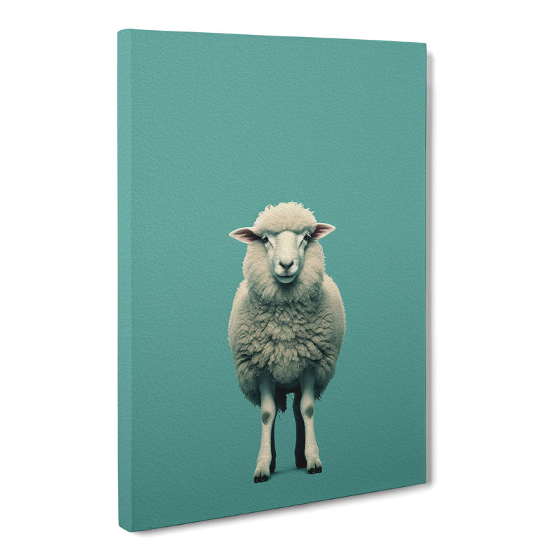 Sheep Minimalism No.3 - Print, 76cm H x 50cm W x 3cm D