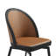 Chaise de salle à manger rembourrée Abel