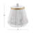 Ceramic Faux Marble White Decorative Jars with Gold accent-1516752089