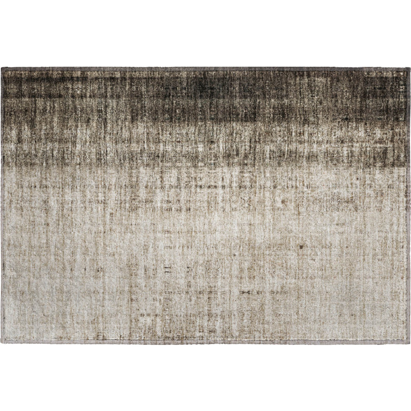 Premium Machine Washable Mayfield AMF2240 Striped Rug, 1'8" x 2'6", Brown