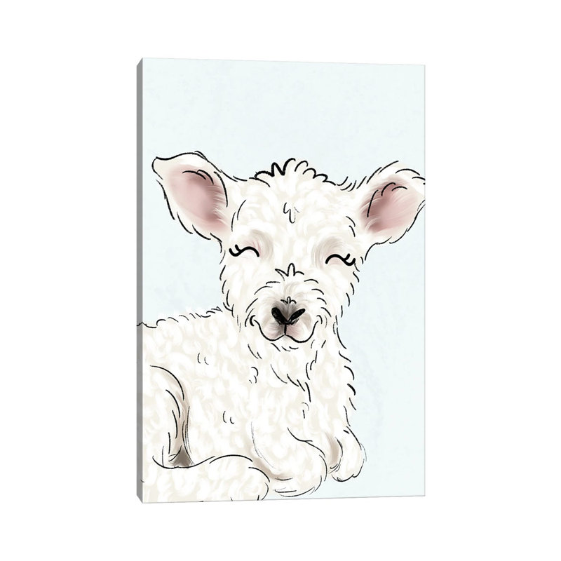 Little Lamb 1 Piece Wrapped Canvas Wall Art, 66.04 cm H x 45.72 cm W x 3.175 cm D