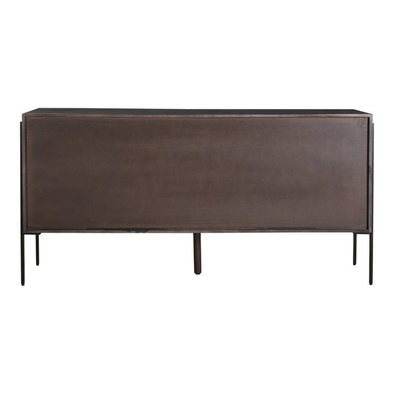 Tobin 66'' W Sideboard, Black/Light Brown