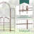 7ft Garden Gate Arbor Wedding Arch with Doors Plant Shelves, Brown
