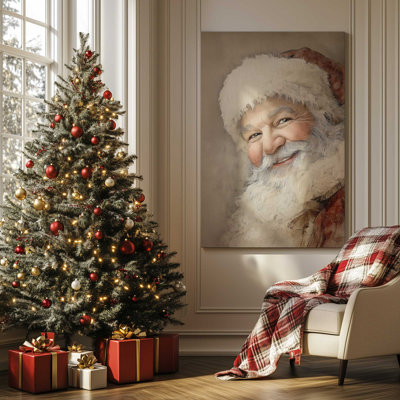 «Jolly Saint Nick», reproduction d'art sur toile