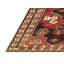 Tapis en laine / polyester tissé à la machine Southwestern en rouge / brun / noir-938126405