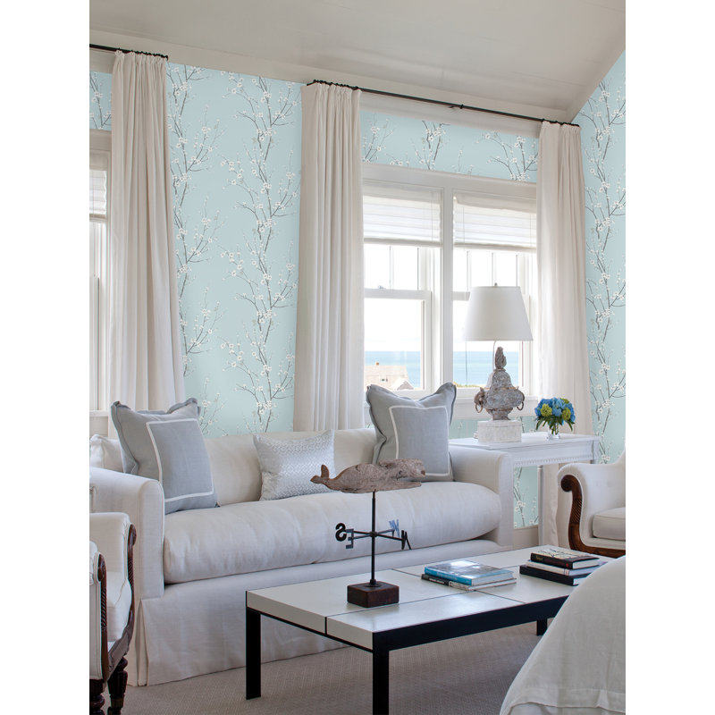 Rouleau de papier peint Belvidere Kimberlee, Bleu ciel