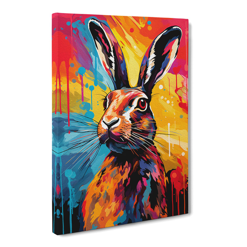 Hare Colour Field No.2 - Print, 76cm H x 50cm W x 3cm D