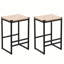 Chaise d'appoint en cuir martelé sans dossier-96885048