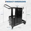Chariot de soudage à 3 niveaux pour soudeurs TIG MIG et coupeurs à plasma - Capacité de 220 lb - Réservoir de sécurité et chaînes de sécurité - Chariot industriel robuste
