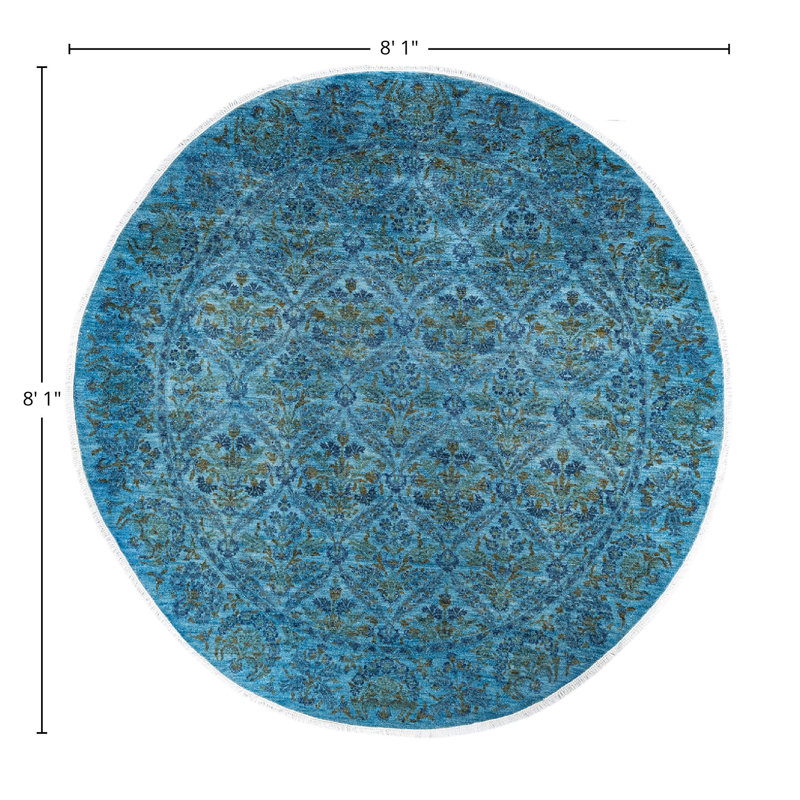 Kleah One-of-a-Kind 8' 1" X 8' 1" Hand Knotted Area Rug