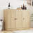 Buffet Cabinet With 3 Door, Kitchen Storage Cabinet With Adjustable Shelf, Coffee Bar Accent Cabinets For Living Room, Entryway, Oak-1654900052