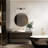 Satilla 3-Light Dimmable Modern Black/Brass Vanity Light