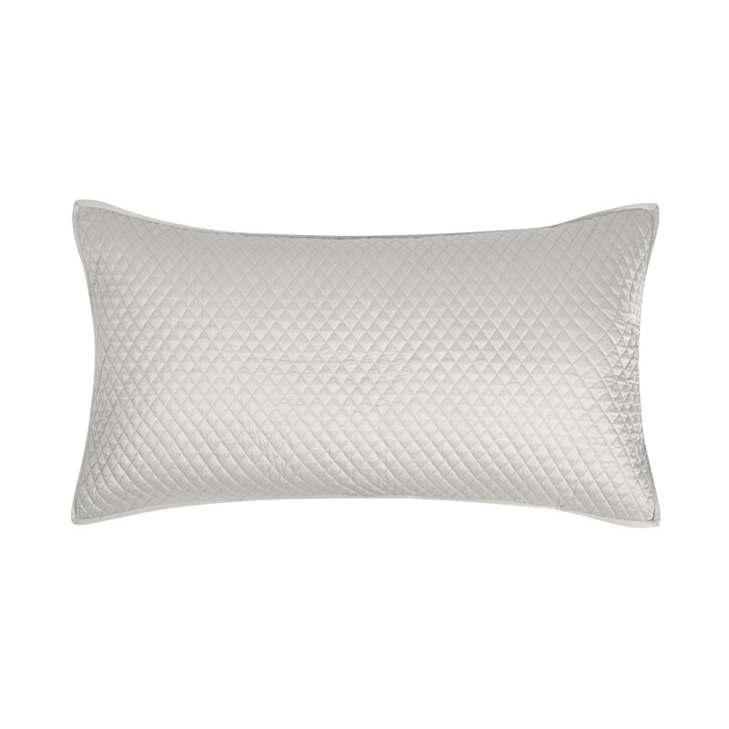Winthrop Sateen Sham Set, King, Silver Gray