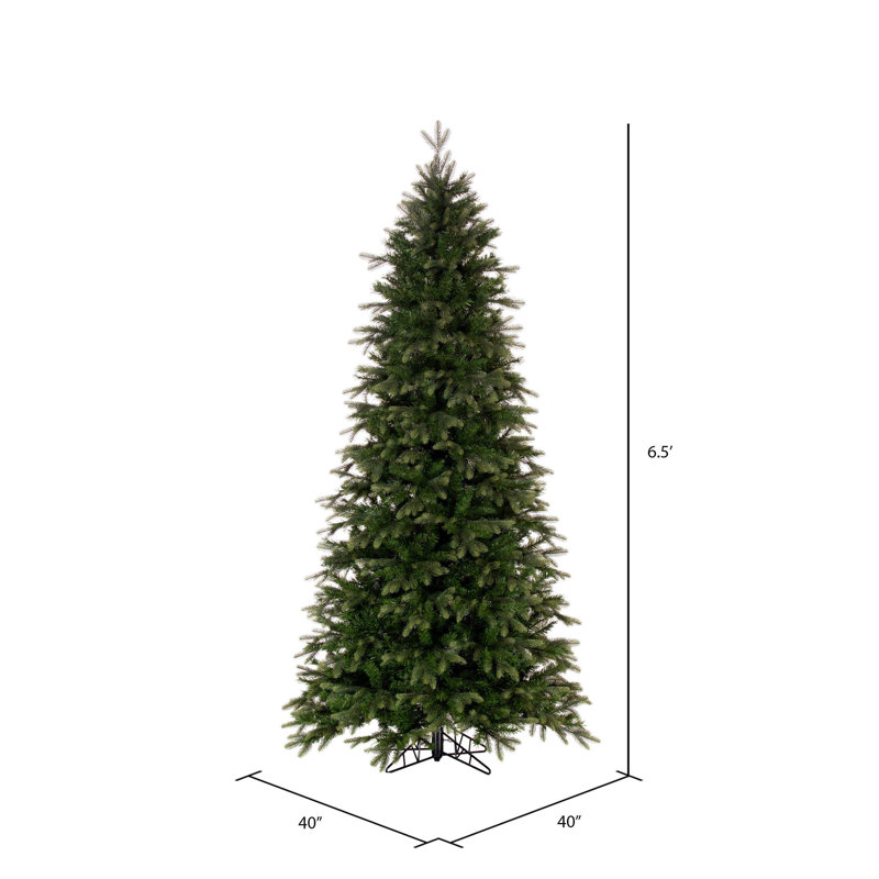Sapin de Noël artificiel mince Douglas, 6,5 pi