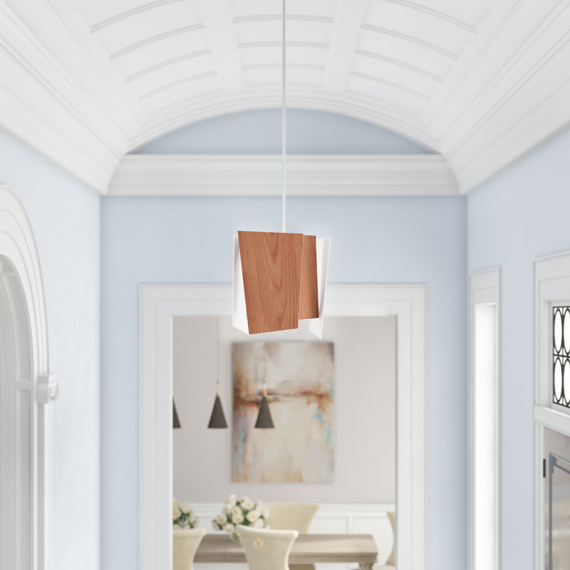 Levis 1 - Light LED Pendant, Brushed Aluminum, Low Profile, 2700K (warm)