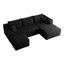 Canapé modulaire 95 "avec 1 repose-pieds Cloud