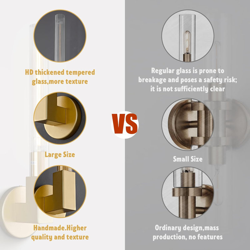 Efua 1- Light Wallchiere Wall Sconces(Bulb Included), Brass
