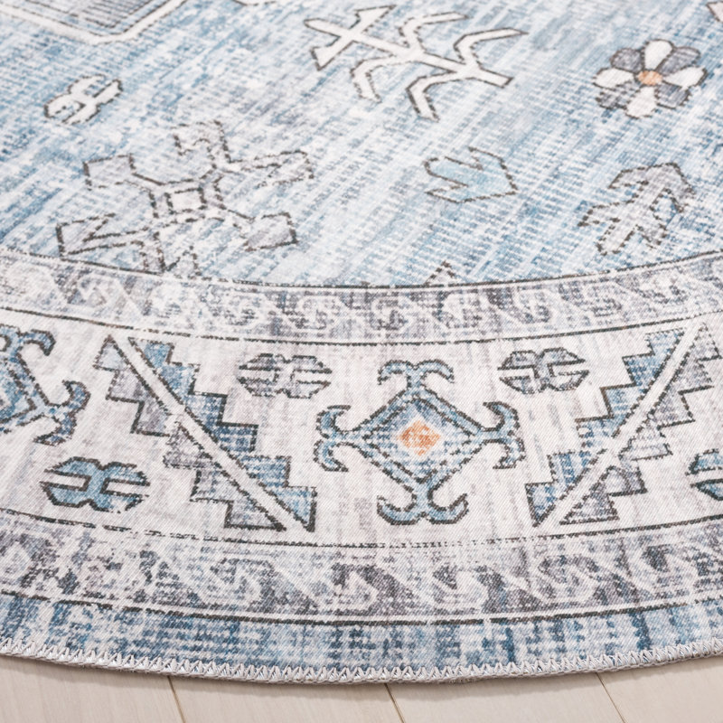 Maritess Machine Washable Southwestern Rug, Rectangle 6' x 9'