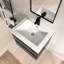 Meuble-lavabo mural simple 23,6 po avec plateau en résine-115172956-115172959