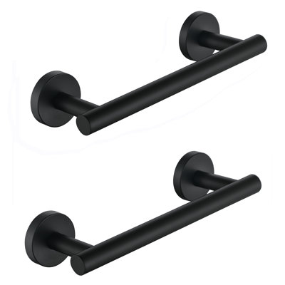 Ensemble de 2 barres à serviettes simples en acier inoxydable 9 po