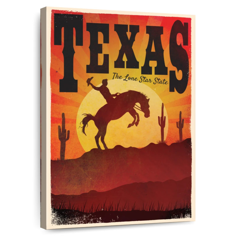 Texas State Poster, 45" H x 30" W