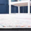 Tapis géométrique ivoire / rouille / bleu-1183487261