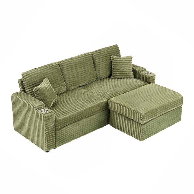 Canapé 30 po, Vert, H 8,6 po x l 30 po x P 20 po