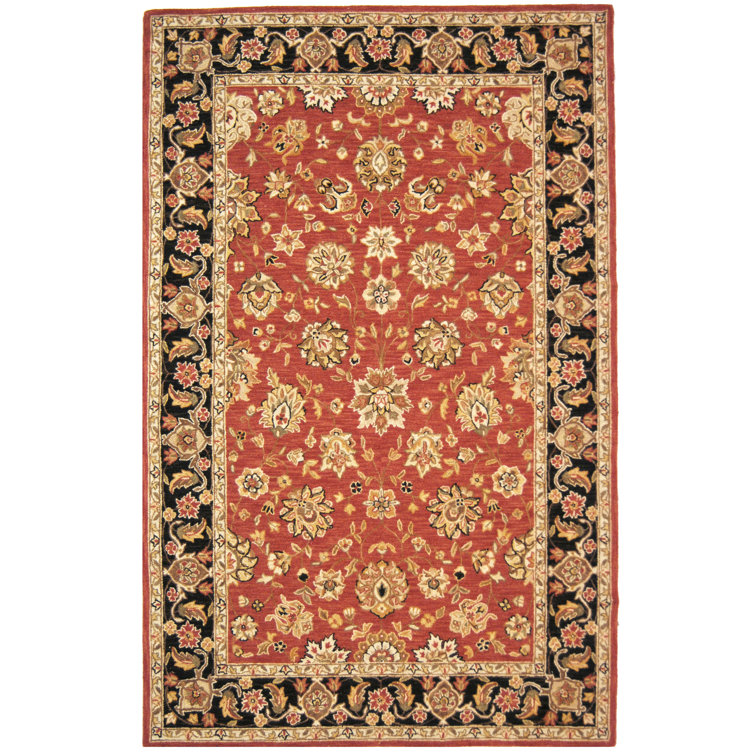 Gruber Hand Hooked Wool Pile Oriental Rug