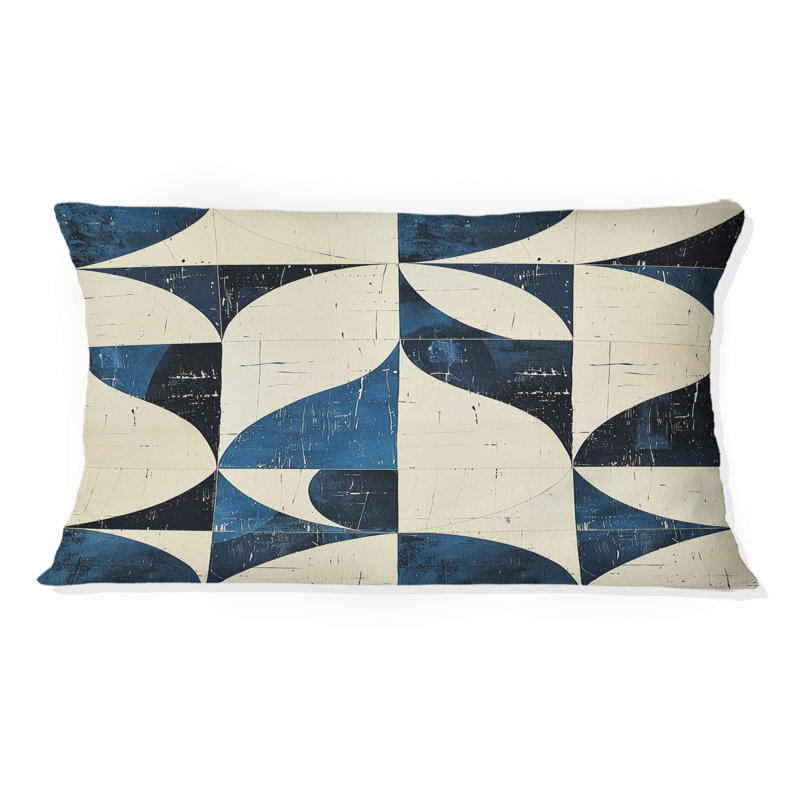 Coussin lombaire ivoire Midcentury Shapes II - Midcentury