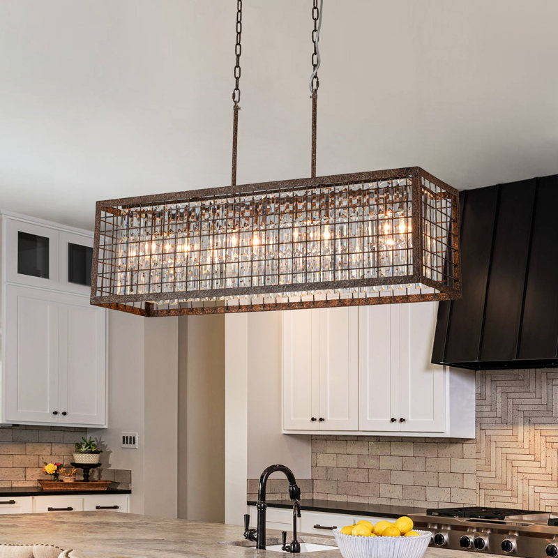 Lustre en cristal 4 lumières