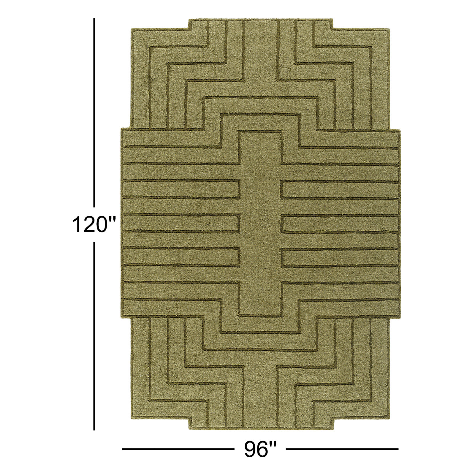 Loretto Hand-Loomed Geometric Area Rug, Novelty 8' x 10'