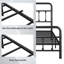 Structure de lit en métal durable avec tête de lit, structure stable, rangement sous le lit, aucun sommier requis