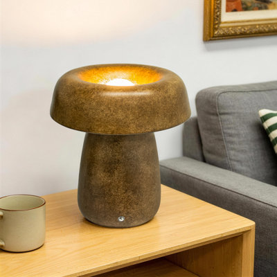 10" Modern Scandinavian Cordless Rechargeable Ceramic Led Table Lamp With Touch Control 3-Level Dimming Type-C Charging For Bedroom Living Room Study Patio