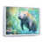 White Floater Framed